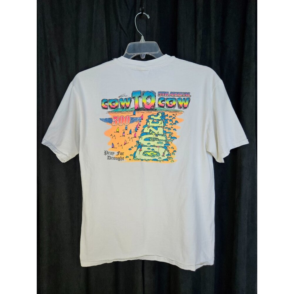 VTG Landsailing COW TO COW Black Rock Desert Playa Mens T Shirt Size XL JUNGO